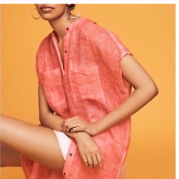 Anthropologie holding horses linen tunic S - Picture 2 of 7